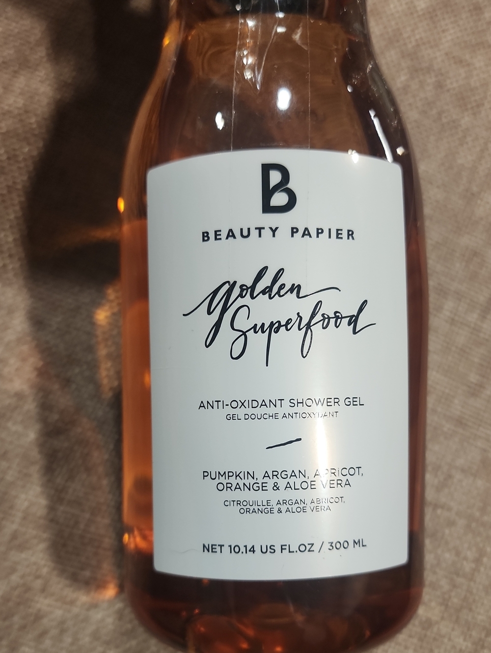 Beauty Papier Golden Superfood Anti-Oxidant Shower Gel